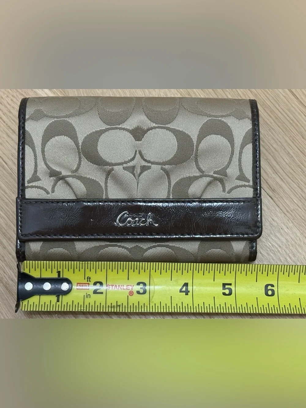NWOT - Coach Ashley/Soho Pleated Signature Small Flap Wallet